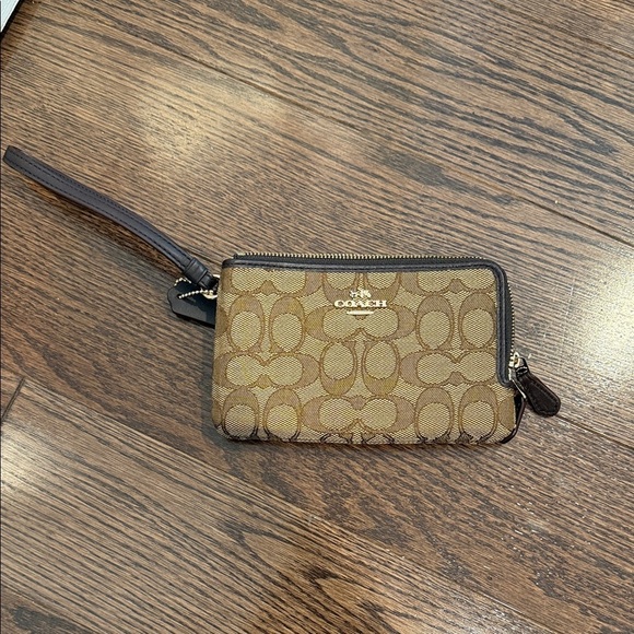 Vintage Coach Double Corner Zip Wristlet - Picture 2 of 7